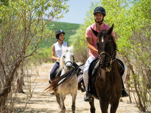Randonnée à cheval en amoureux