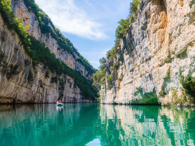 Gorges de Baudinard en bateau