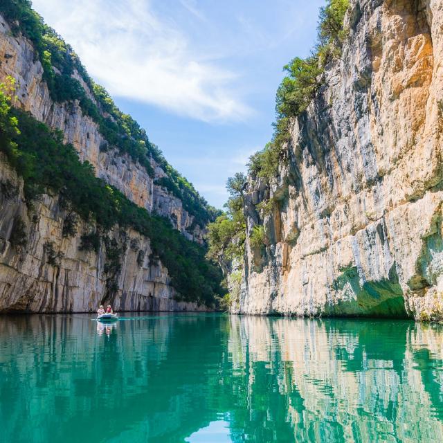 Gorges de Baudinard en bateau