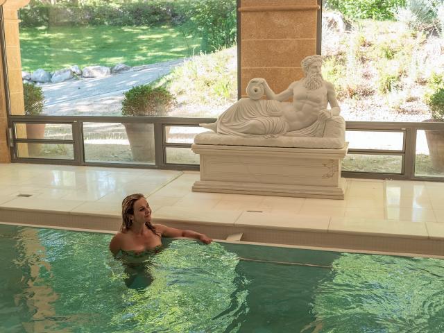 Thermes De Greoux Les Bains Bain Avec Personnagead04 Foehn Photographie