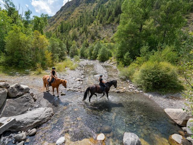 Randonnée à cheval dans le Val d'Allos, Espace Lumière