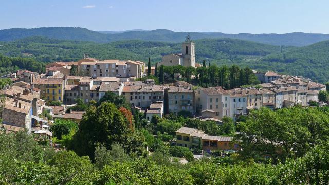 104 - Flayosc vu depuis le chemin de la Colle